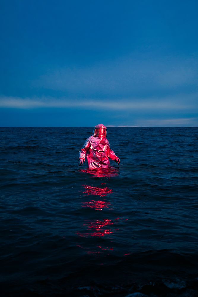 Spaceman Lost At Sea art print by Samantha Hearn for $57.95 CAD