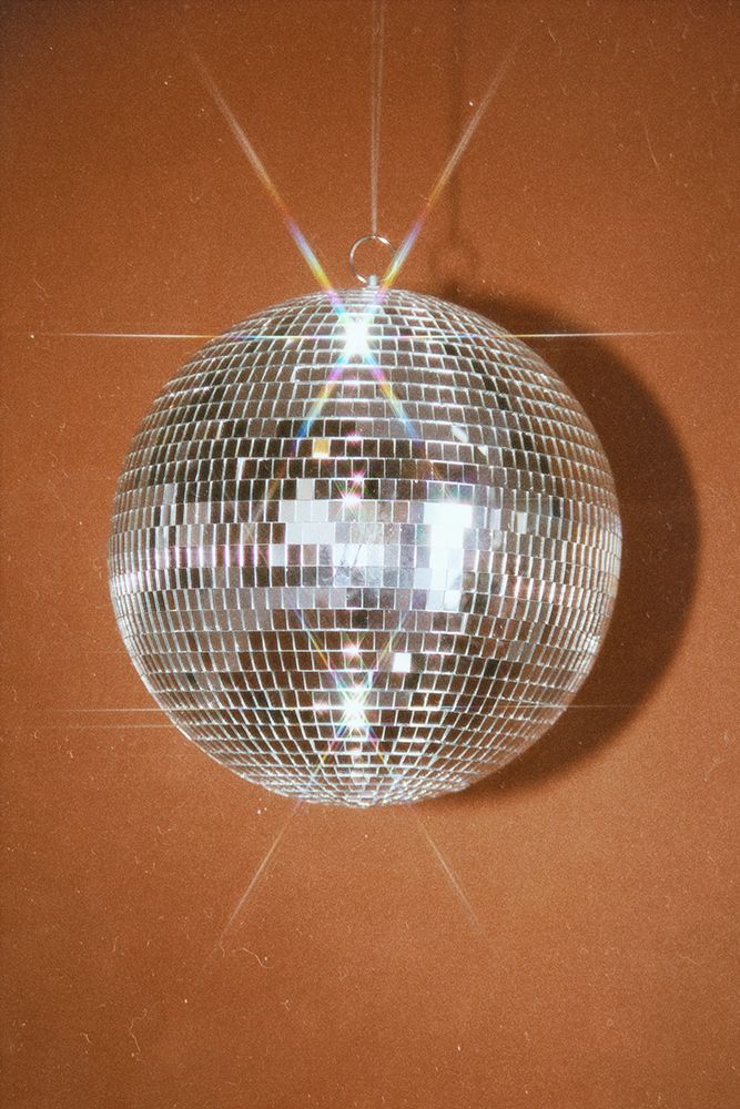 Orange Disco Ball art print by Samantha Hearn for $57.95 CAD