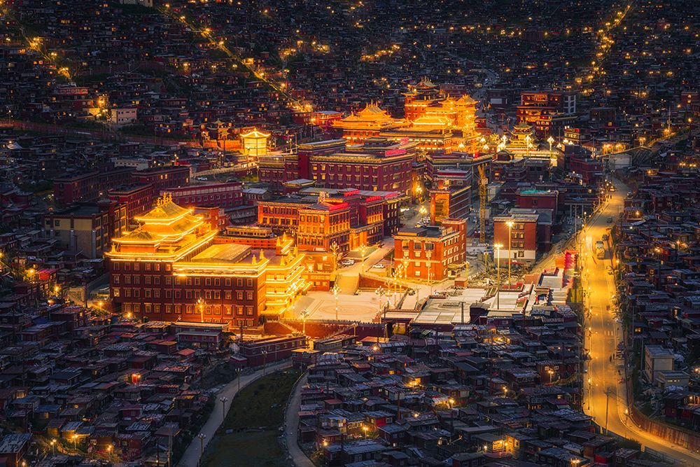 Buddhist Night art print by Yuan Cui for $57.95 CAD