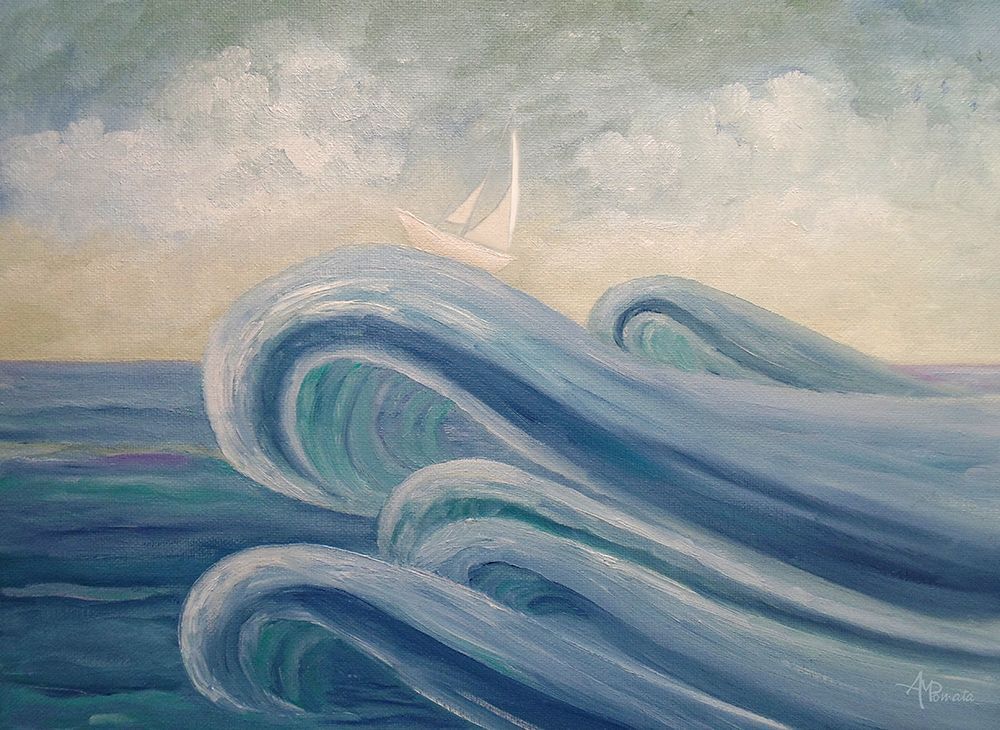Crowning the Waves art print by Angeles M. Pomata for $57.95 CAD