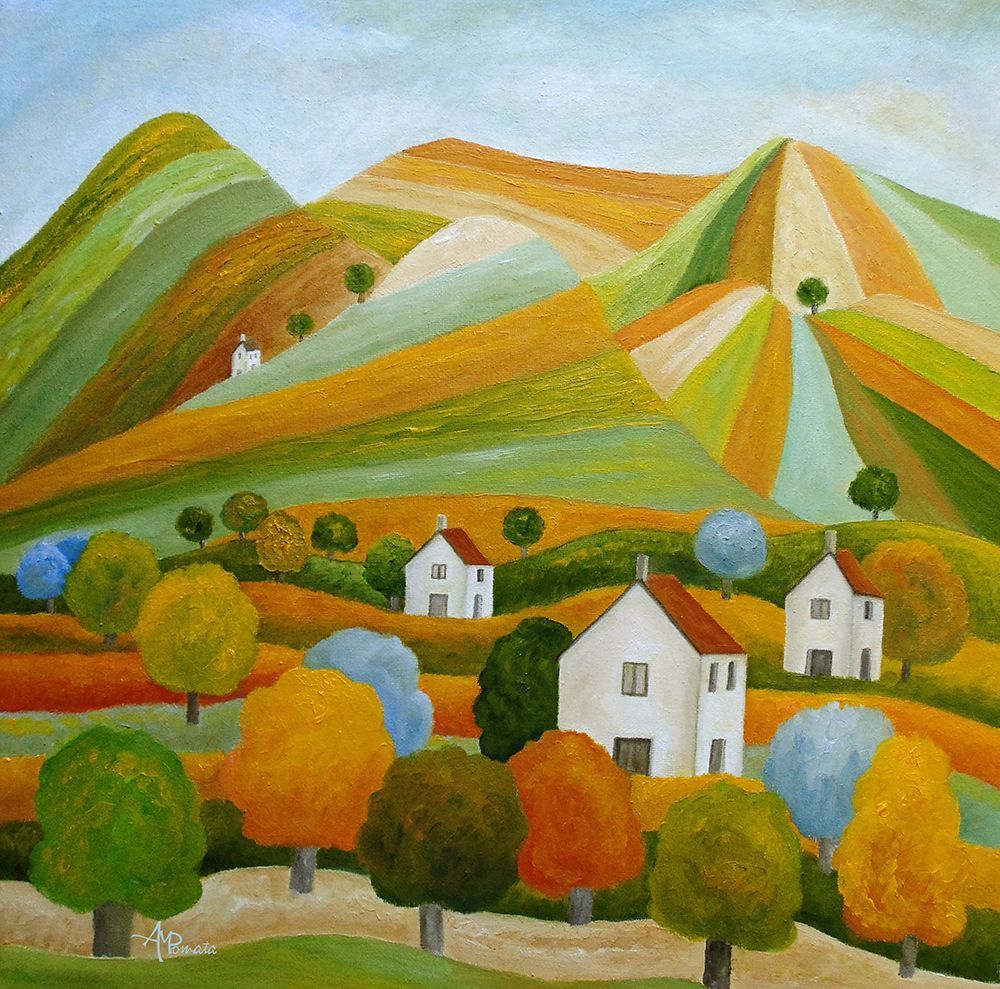 Gaudy Scenery art print by Angeles M. Pomata for $57.95 CAD