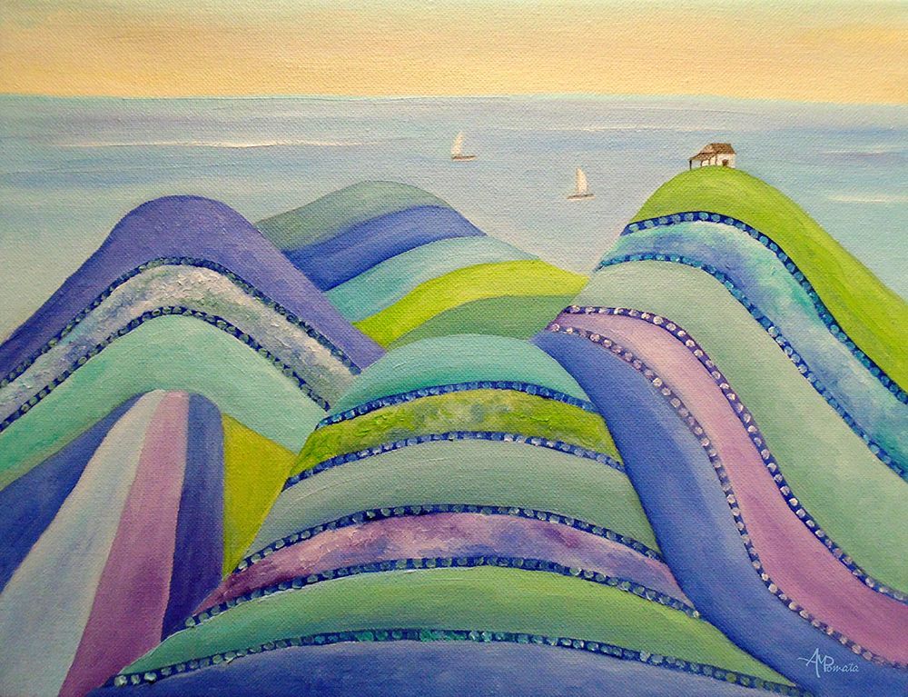 Sapphire Hills art print by Angeles M. Pomata for $57.95 CAD