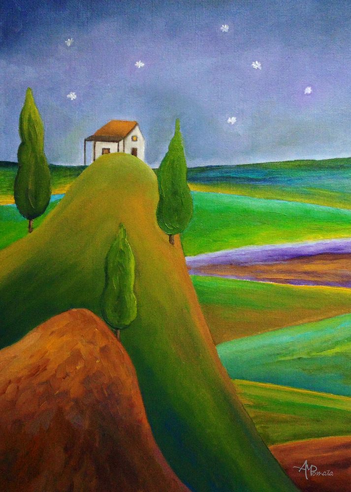 Starry Summer Night art print by Angeles M. Pomata for $57.95 CAD