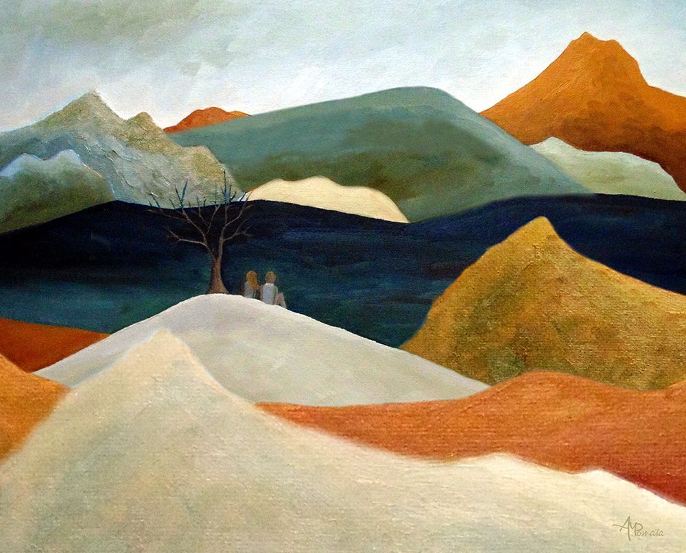 Us Two With a View art print by Angeles M. Pomata for $57.95 CAD