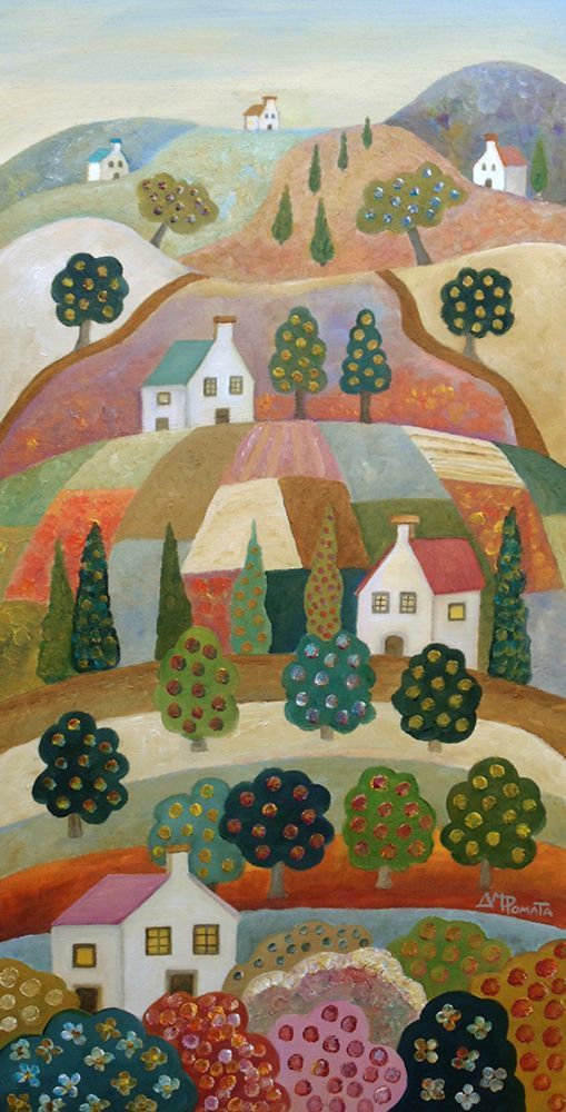 Villa On the Hills art print by Angeles M. Pomata for $57.95 CAD