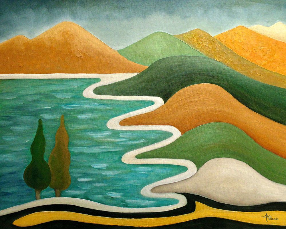 Winding Coast art print by Angeles M. Pomata for $57.95 CAD