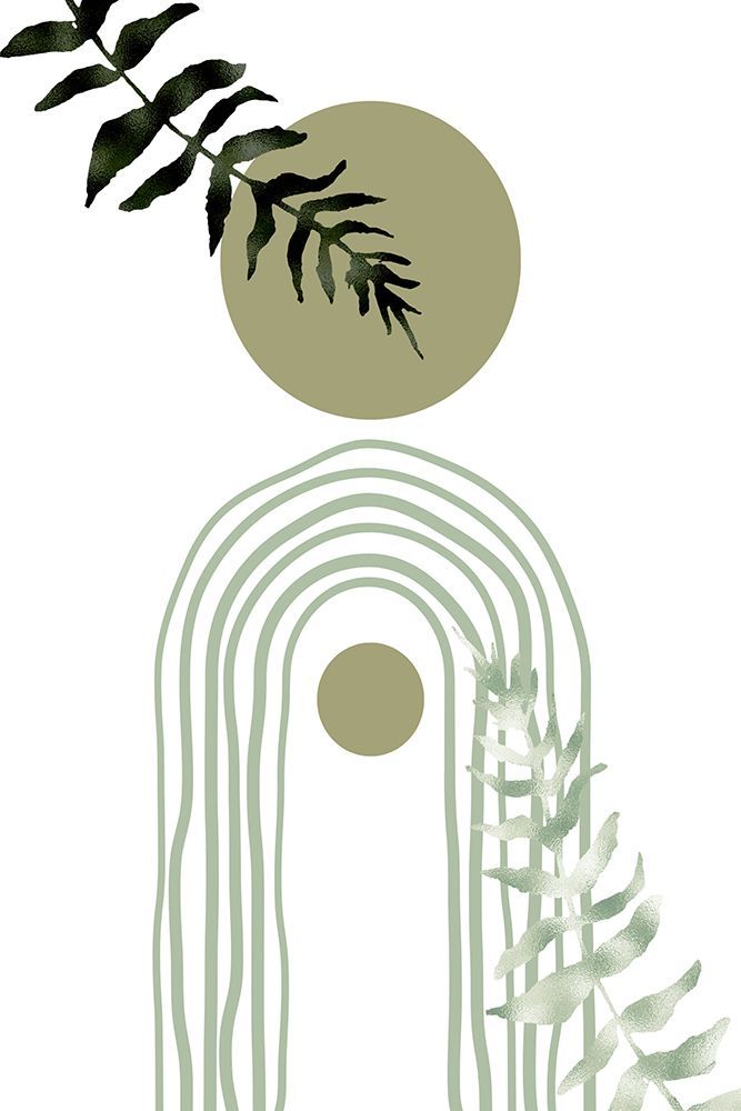Green Bohemian art print by Sally Ann Moss for $57.95 CAD