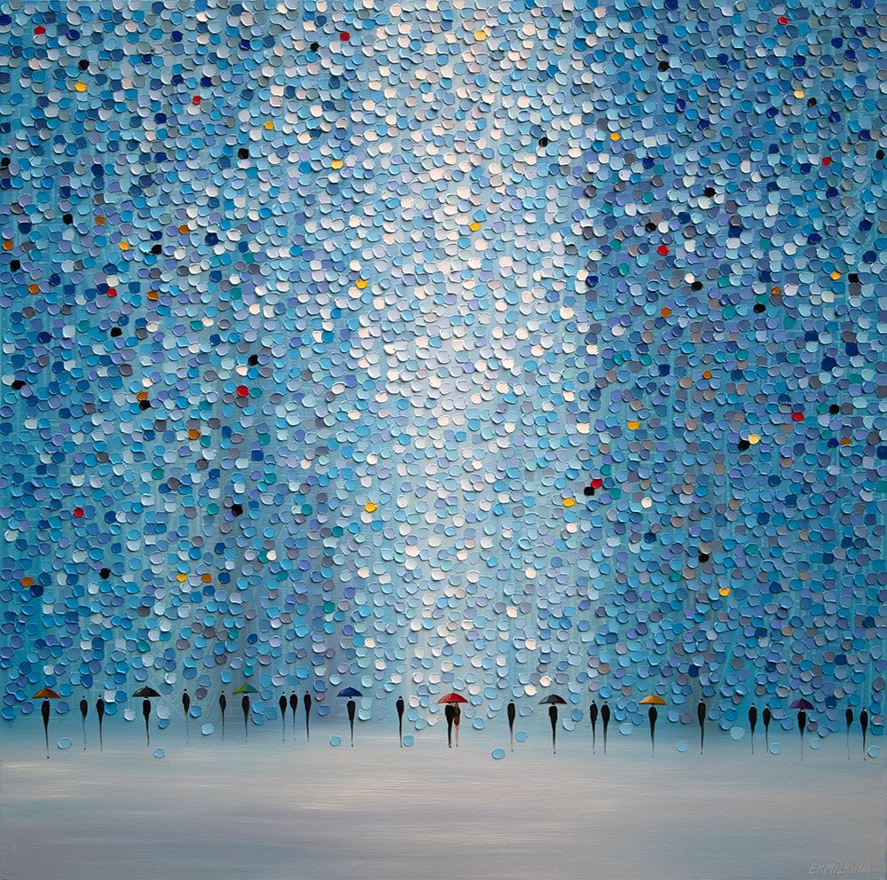 8 Umbrellas art print by Ekaterina Ermilkina for $57.95 CAD