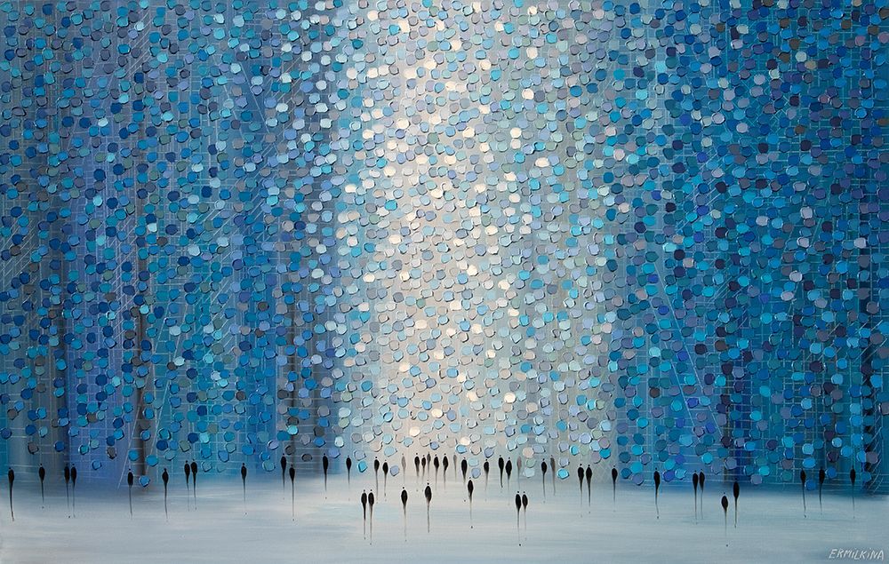 Moonlihjt Walk art print by Ekaterina Ermilkina for $57.95 CAD