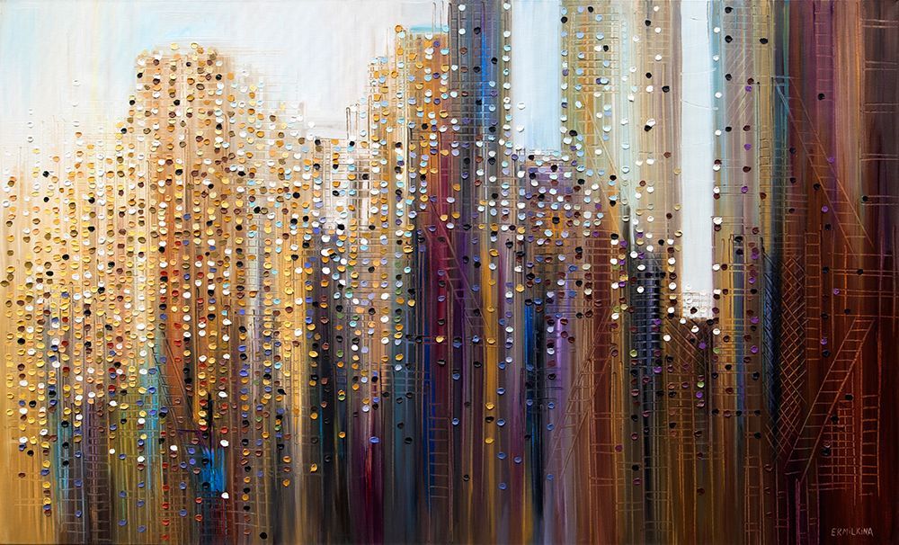Urban Skyline art print by Ekaterina Ermilkina for $57.95 CAD