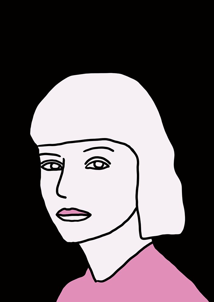 The Look In Pink And Black art print by Sharyn Bursic for $57.95 CAD