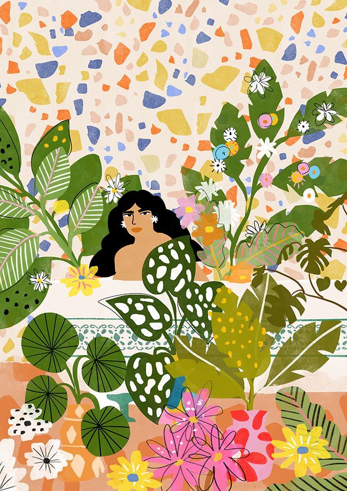 Bathing With Flowers art print by Alja Horvat for $57.95 CAD