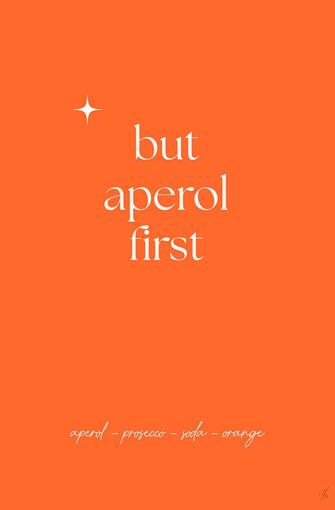 Aperol art print by Anne-Marie Volfova for $57.95 CAD