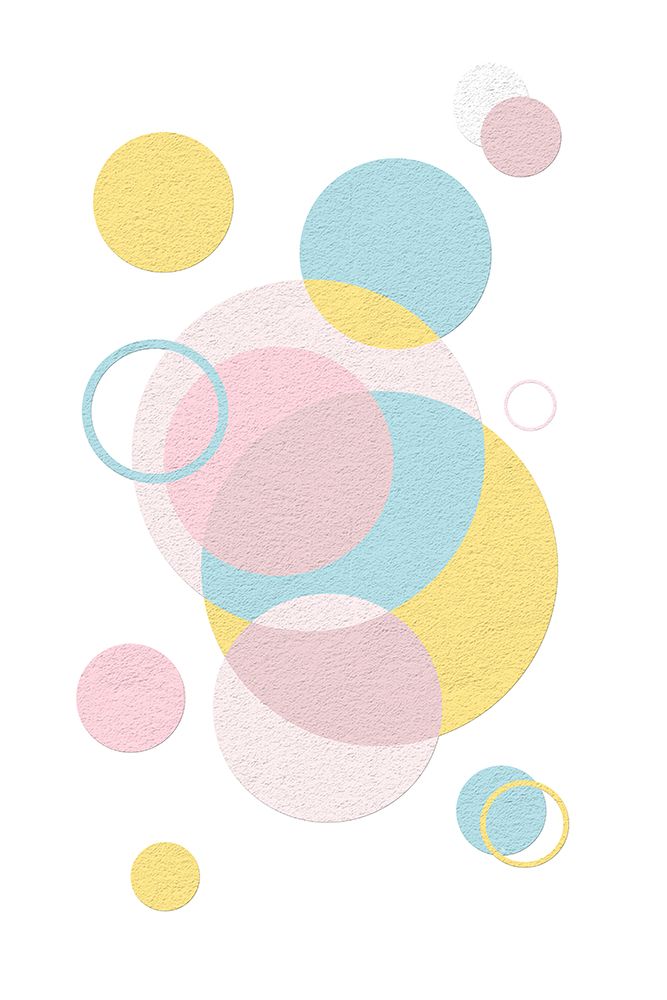 Pastel Circels art print by Martina for $57.95 CAD