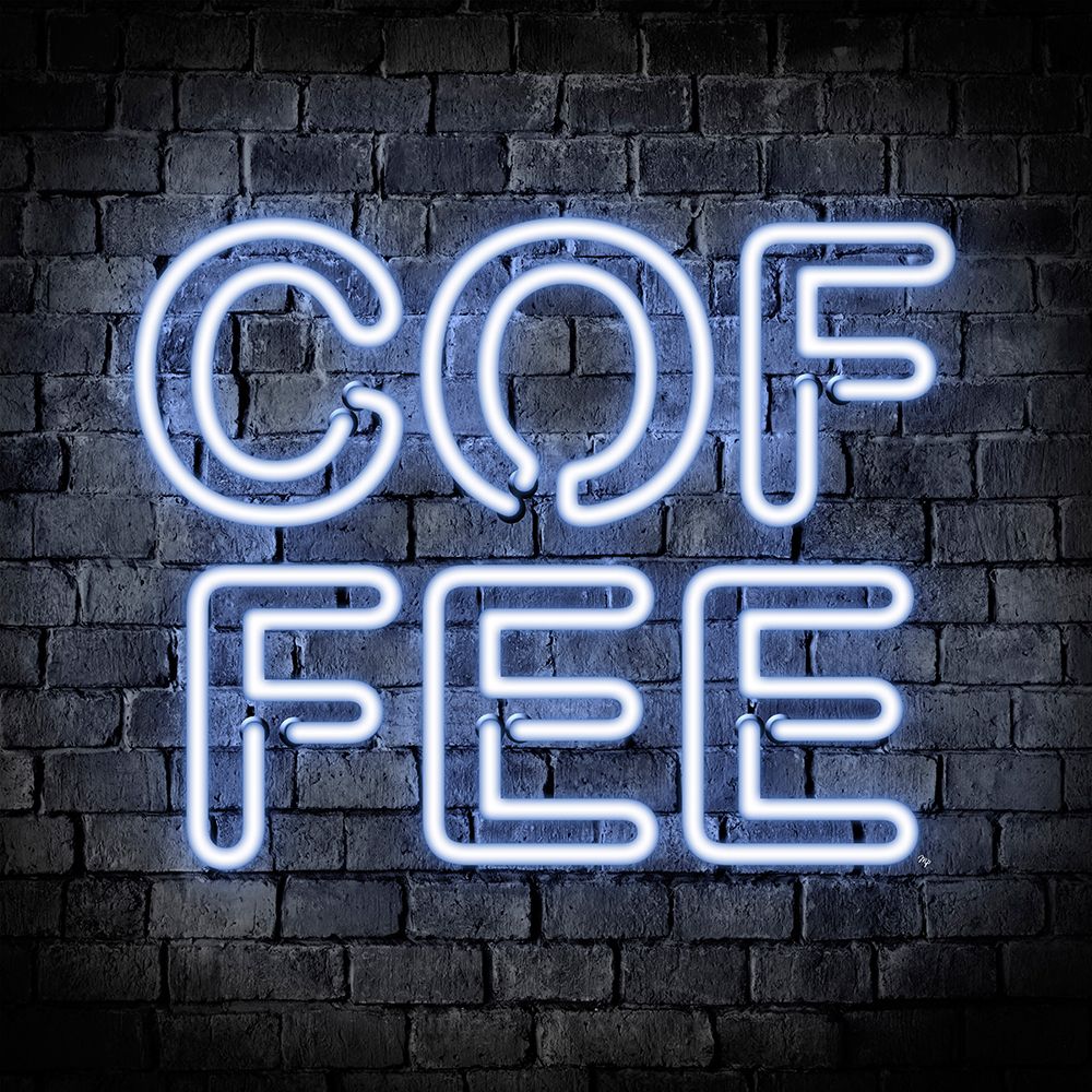 Neon Coffee art print by Martina for $57.95 CAD
