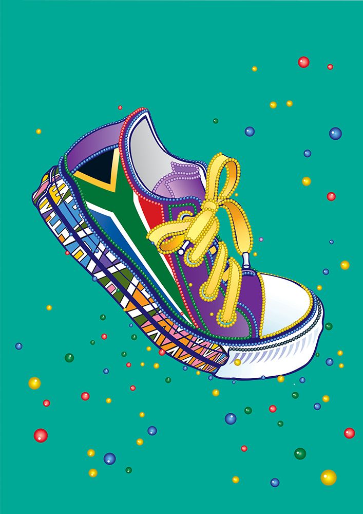 Sneaker South African Township Dance art print by Carlo Kaminski for $57.95 CAD