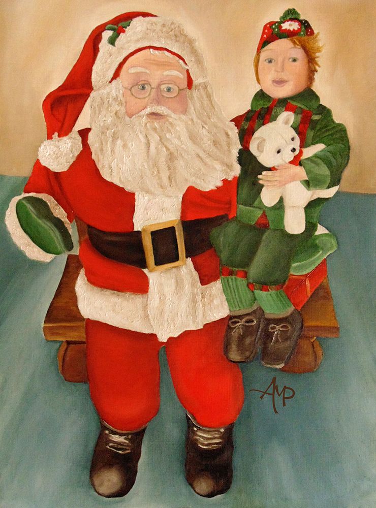 Ask Santa art print by Angeles M. Pomata for $57.95 CAD