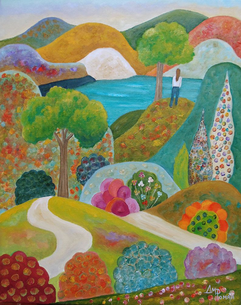 Back Up On The Hill art print by Angeles M. Pomata for $57.95 CAD