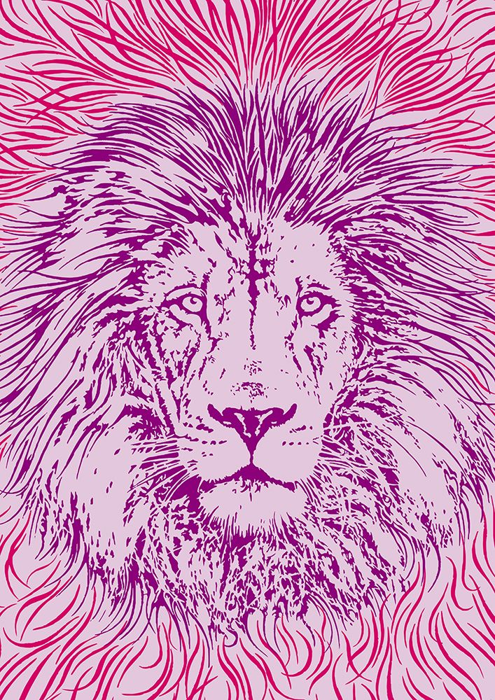 Regal Purple Lion art print by Carlo Kaminski for $57.95 CAD