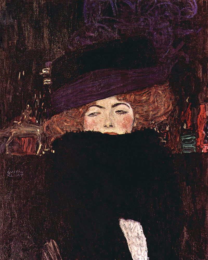 Dame Mit Hut Und Federboa (1909) art print by Pictufy for $57.95 CAD