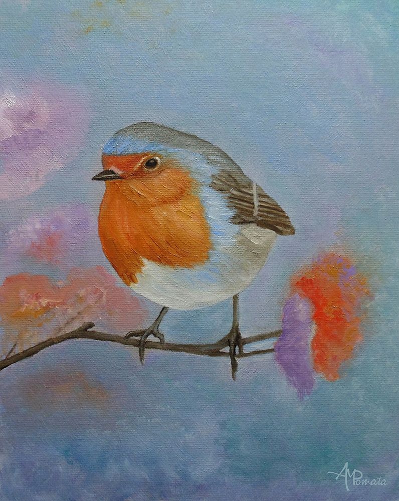 Robin art print by Angeles M. Pomata for $57.95 CAD