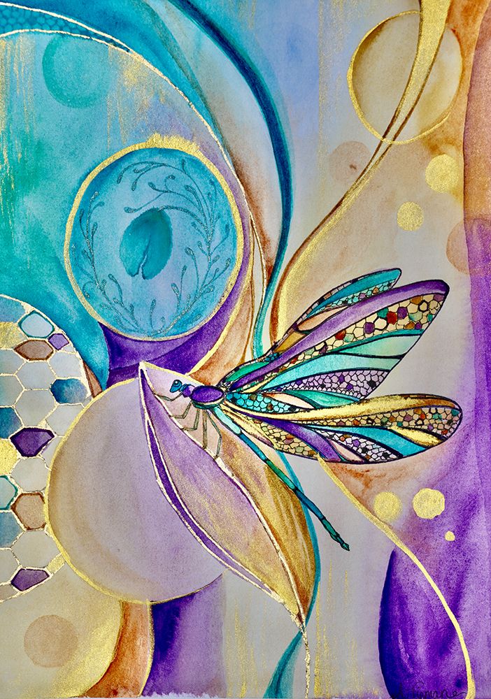 Zen Dragonfly art print by Amy Tieman for $57.95 CAD