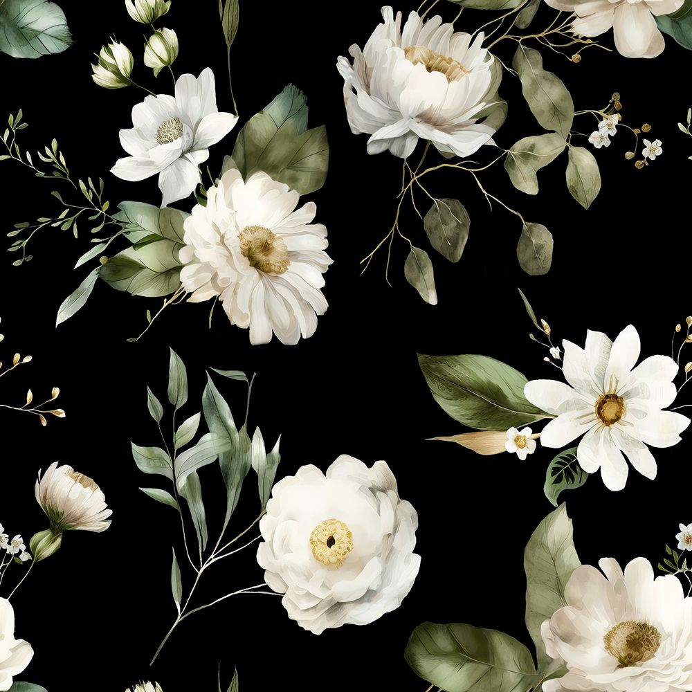 Wall Mural Wh 1 4096 Black art print by Bilge Paksoylu for $57.95 CAD