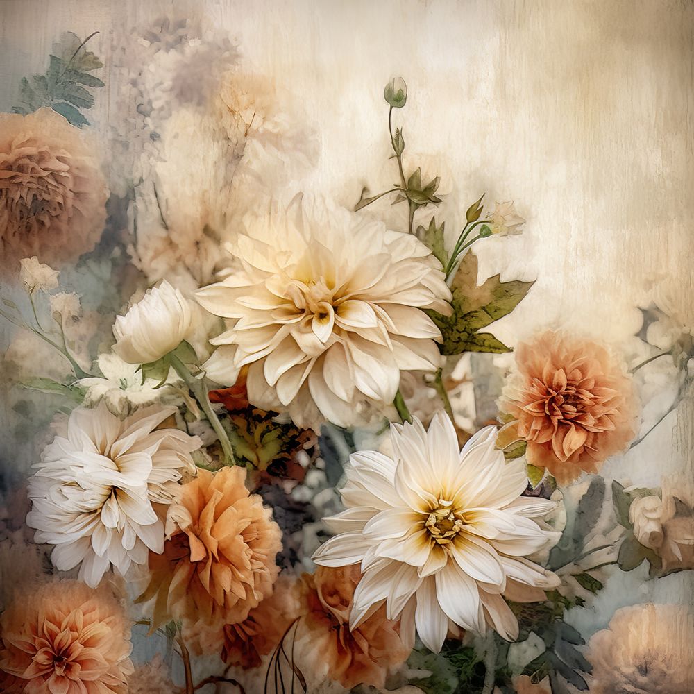 Fa Vintage Floral 44 art print by Bilge Paksoylu for $57.95 CAD