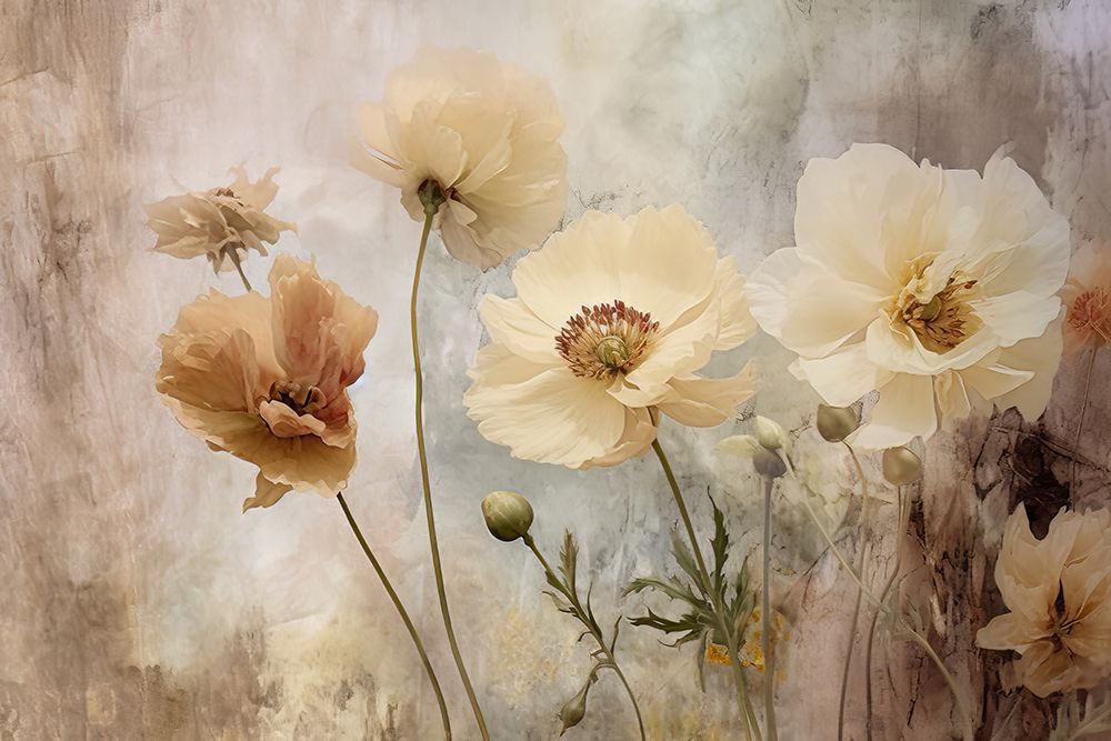 Fa Vintage Floral 82 art print by Bilge Paksoylu for $57.95 CAD