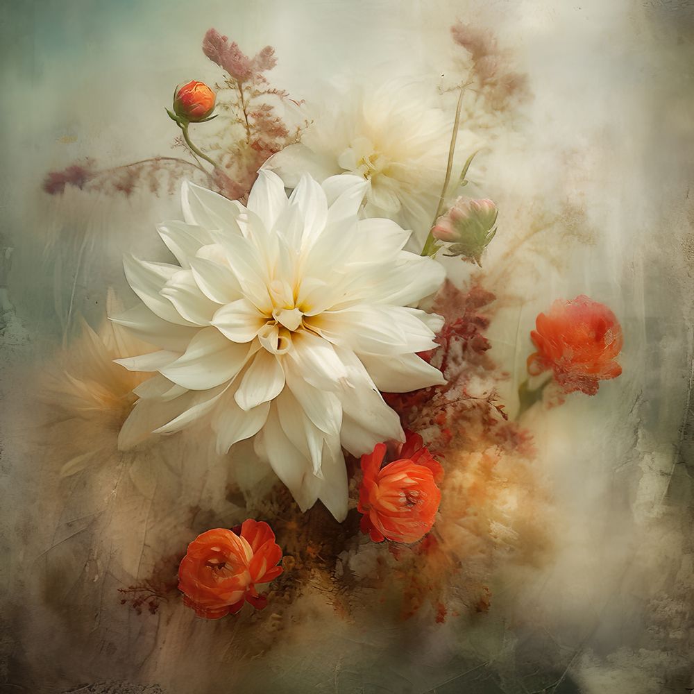 Fa Vintage Floral 46 art print by Bilge Paksoylu for $57.95 CAD