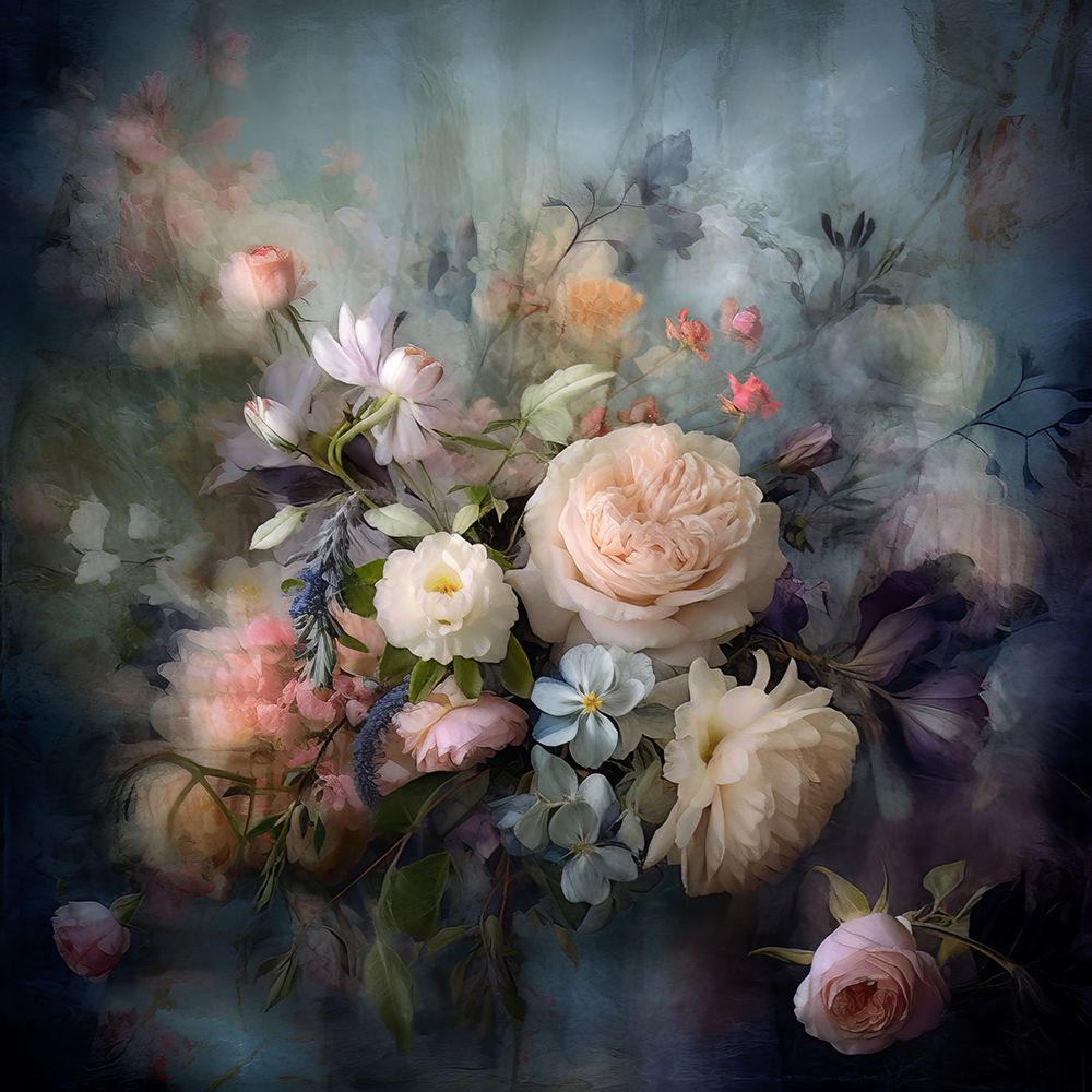Fa Vintage Floral 49 art print by Bilge Paksoylu for $57.95 CAD