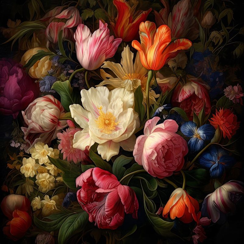 Fa Vintage Floral 57 art print by Bilge Paksoylu for $57.95 CAD