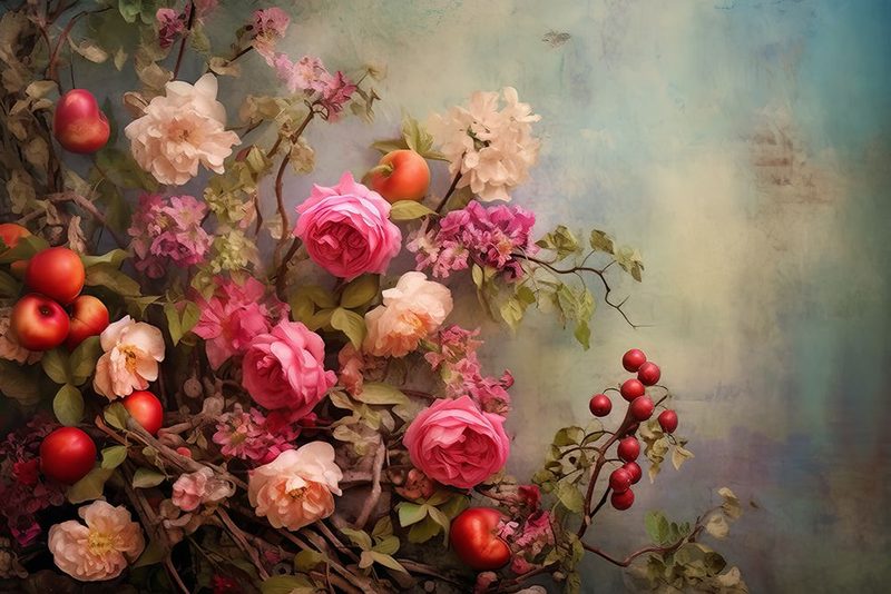 Fa Vintage Floral 66 art print by Bilge Paksoylu for $57.95 CAD
