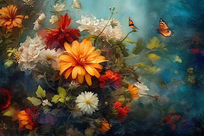 Fa Vintage Floral 67 art print by Bilge Paksoylu for $57.95 CAD