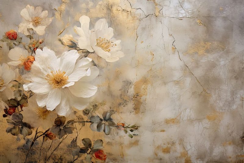 Fa Vintage Floral 73 art print by Bilge Paksoylu for $57.95 CAD