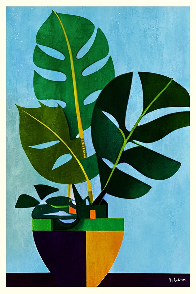 Monstera Leafs art print by Bo Anderson for $57.95 CAD