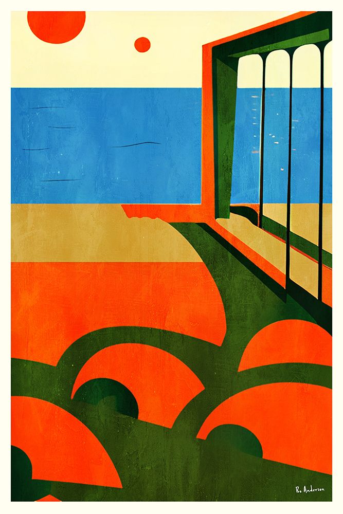 Amalfi, Italy (1964) art print by Bo Anderson for $57.95 CAD