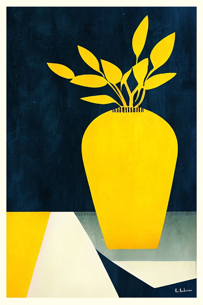 Les Fleurs Jaunes art print by Bo Anderson for $57.95 CAD