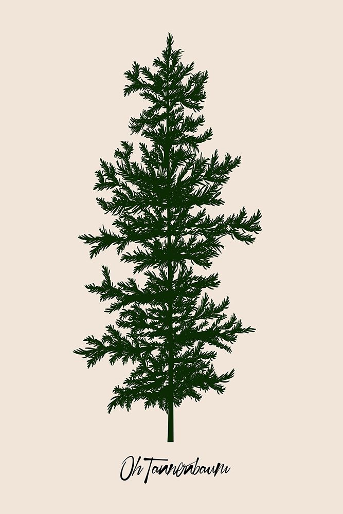Oh Tannebaum (Green) art print by Kubistika for $57.95 CAD