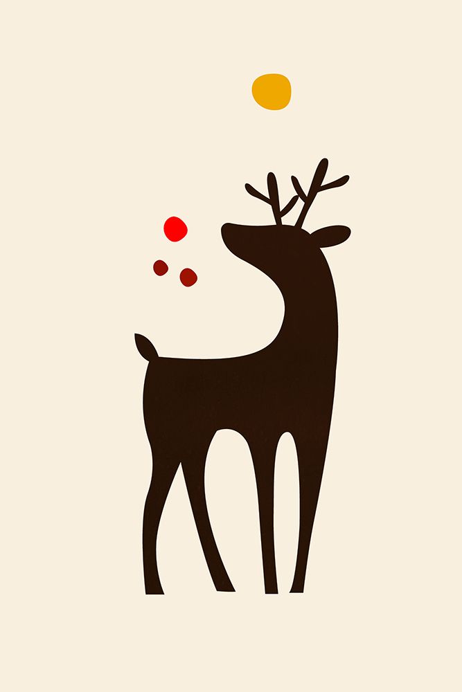 Rudolph Searching For His Nose art print by Kubistika for $57.95 CAD