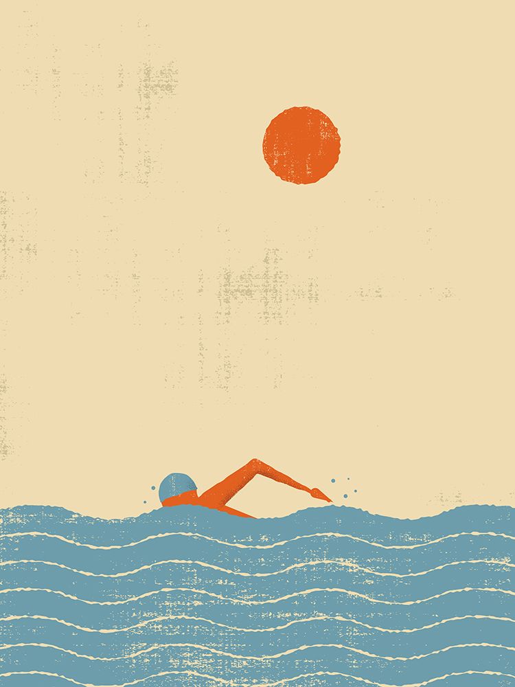 Swimmer art print by Vision Grasp Art for $57.95 CAD