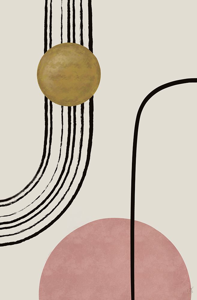 Abstract Shapes A Lines #2 art print by Anne-Marie Volfova for $57.95 CAD