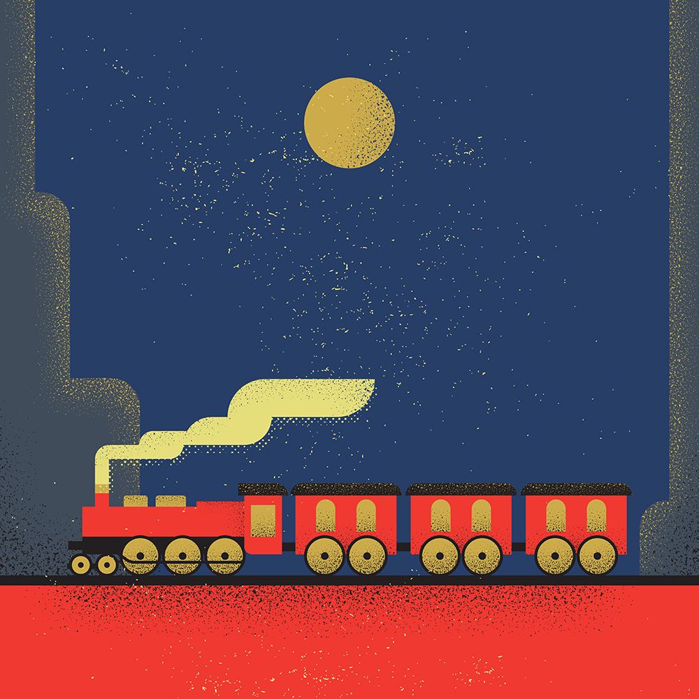 Train art print by Vision Grasp Art for $57.95 CAD