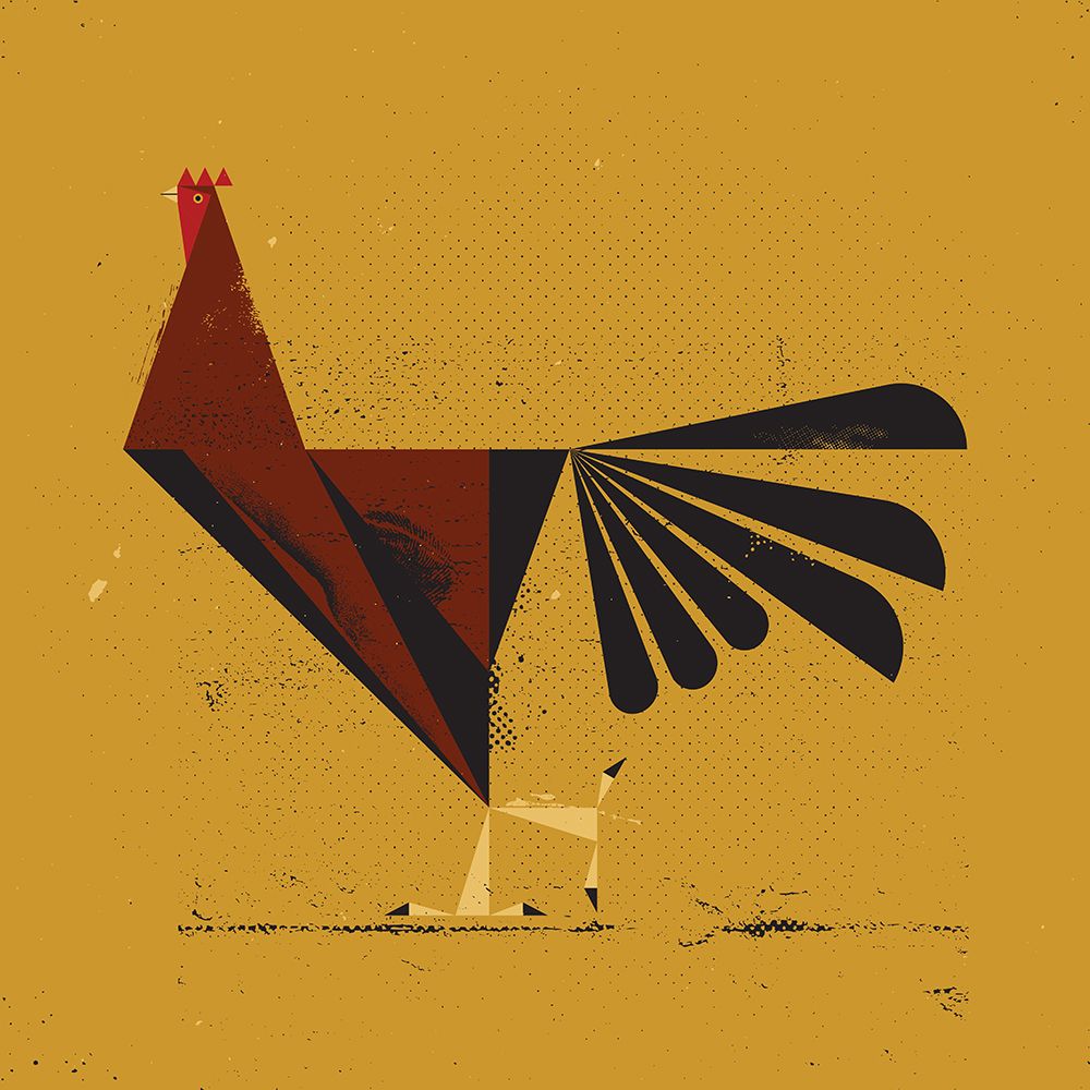 Rooster art print by Vision Grasp Art for $57.95 CAD