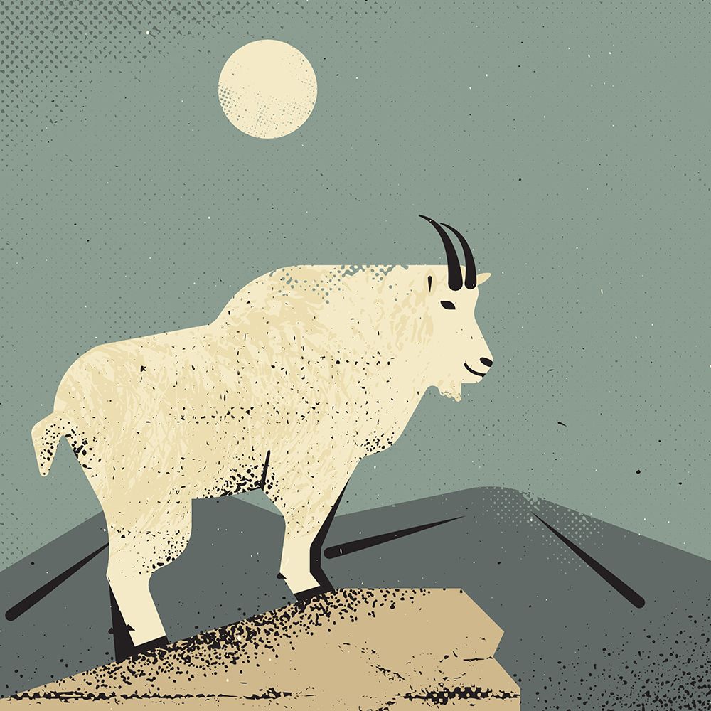 Mountain Goat art print by Vision Grasp Art for $57.95 CAD
