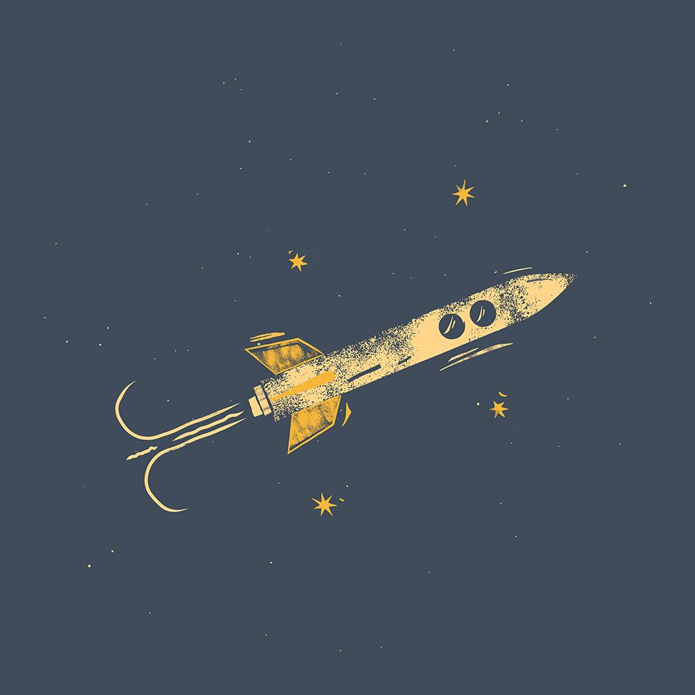 Rocket A Stars art print by Vision Grasp Art for $57.95 CAD