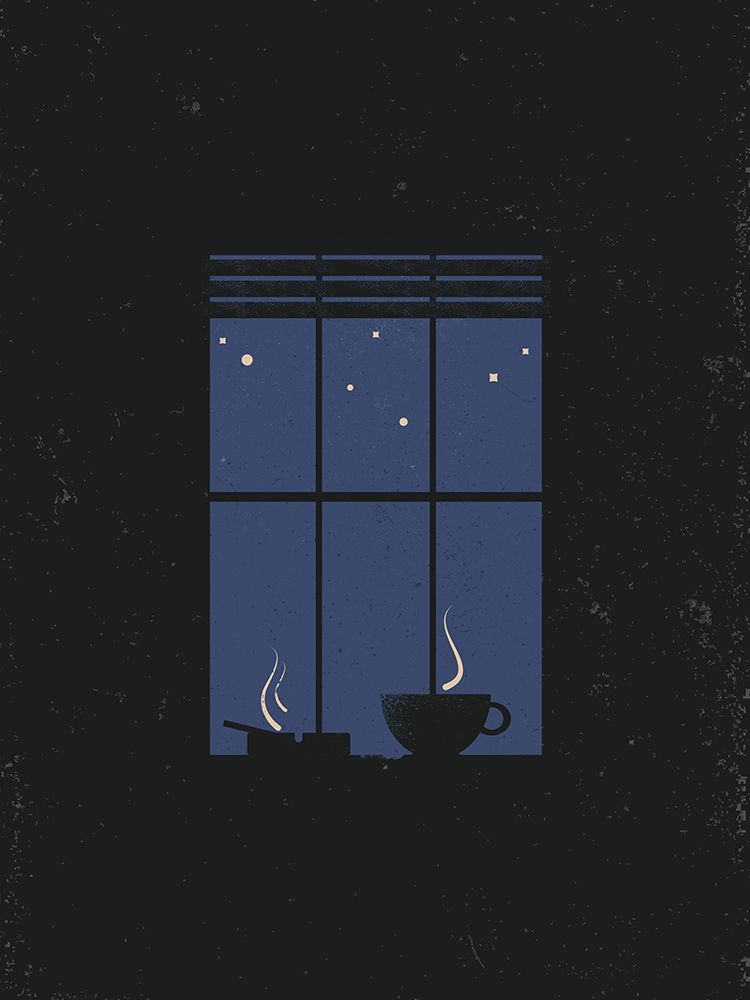 Midnight Coffee art print by Vision Grasp Art for $57.95 CAD