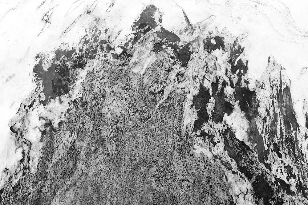 Black And White Marble Mountain 05 art print by Amini54 for $57.95 CAD