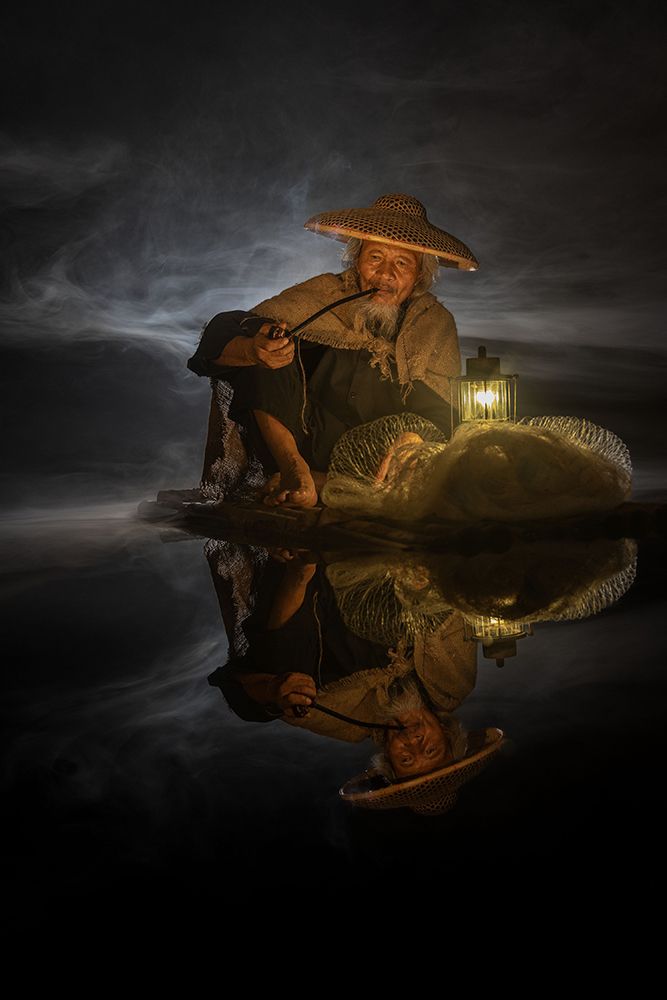 Relaxing Before Fishing art print by Sally Widjaja for $57.95 CAD