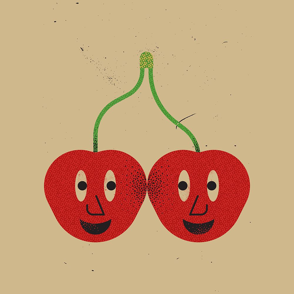 Happy Cherries art print by Vision Grasp Art for $57.95 CAD